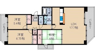 マウントビュー西田中の物件間取画像